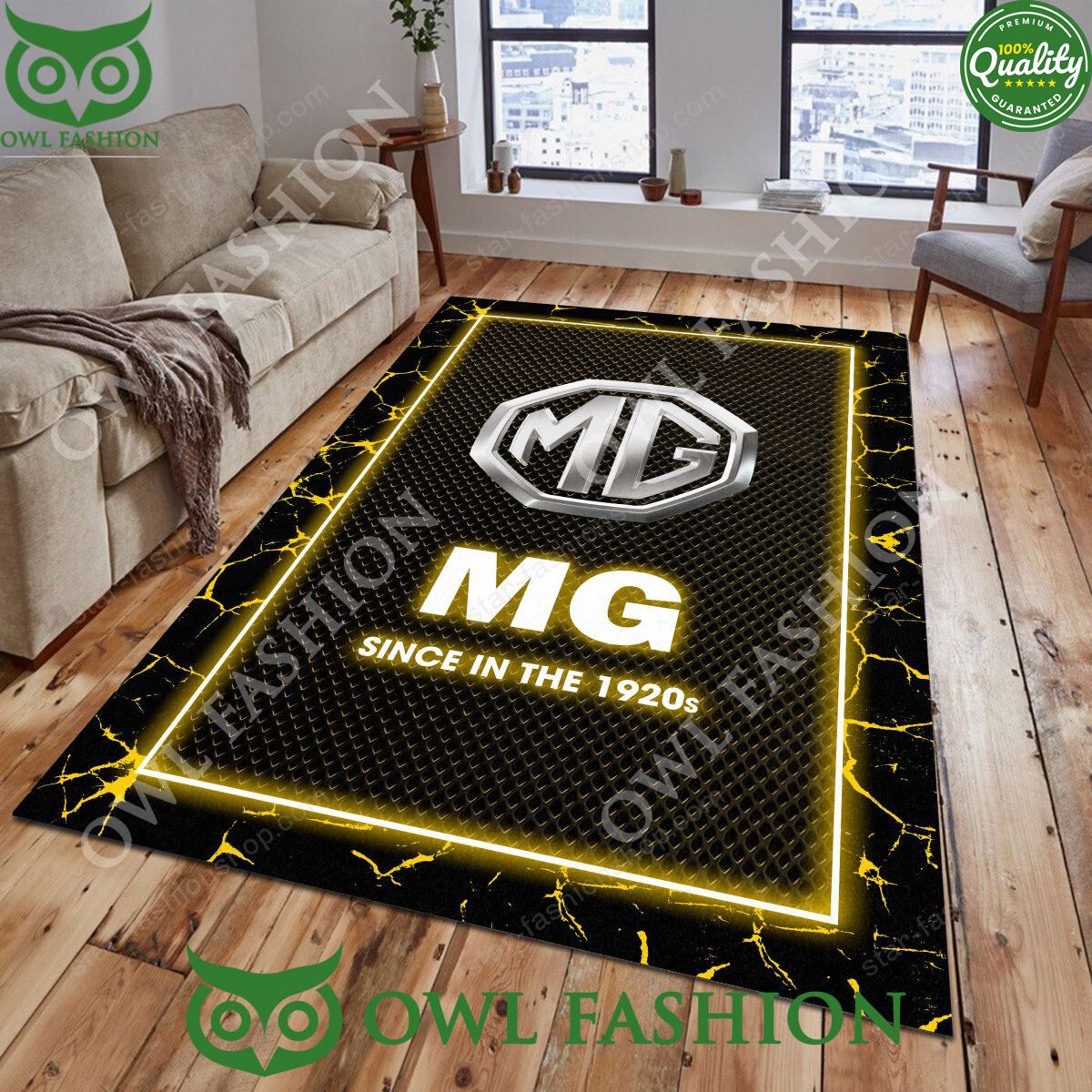MG Car Rug Carpet Luxury Brand 2024 - Adult & Kids T-Shirts, Sweatshirts & Hoodies apparel design preview 1