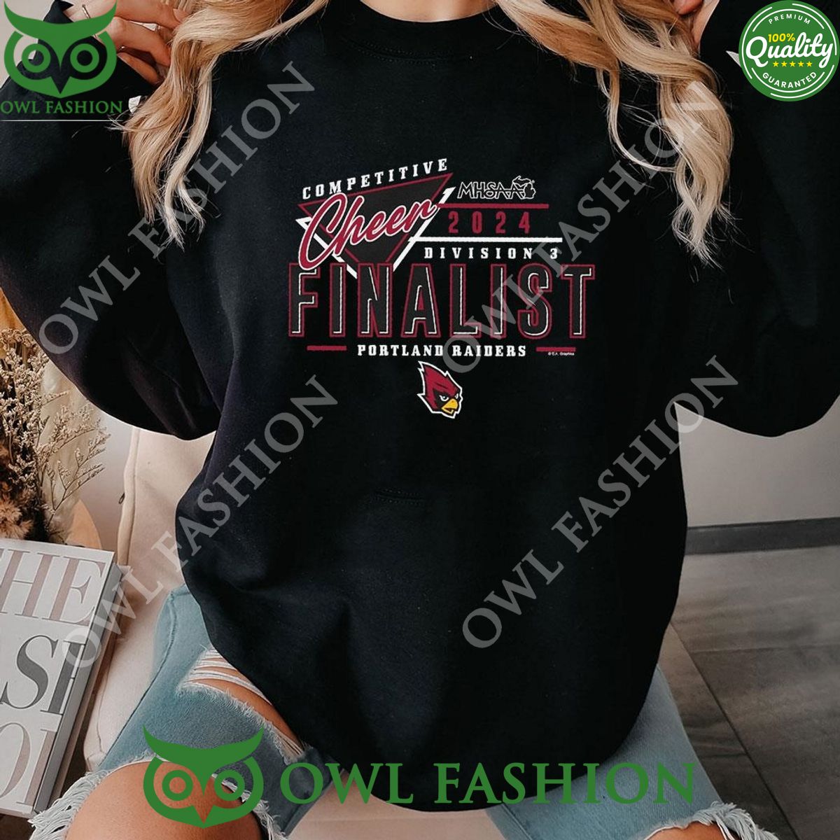 Mhsaa Competitive Cheer Finalist Portland 2024 - Adult & Kids T-Shirts, Sweatshirts & Hoodies apparel design preview 1
