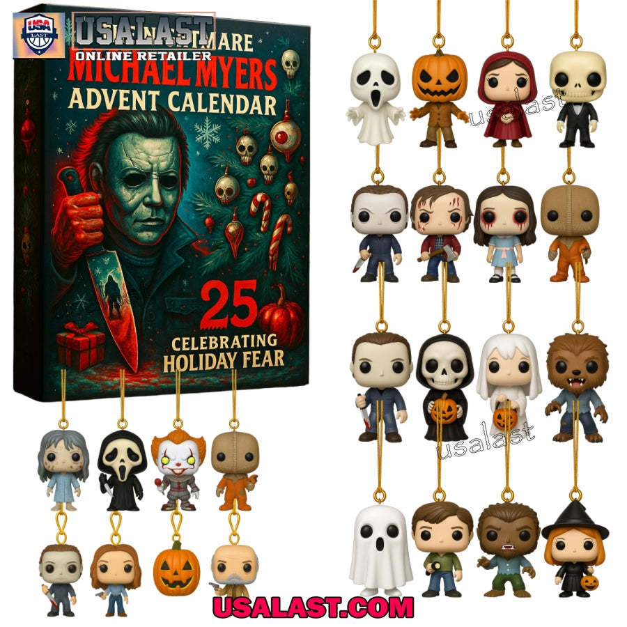 Michael Myers Advent Calendar 2025 - Adult & Kids T-Shirts, Sweatshirts & Hoodies apparel design preview 1