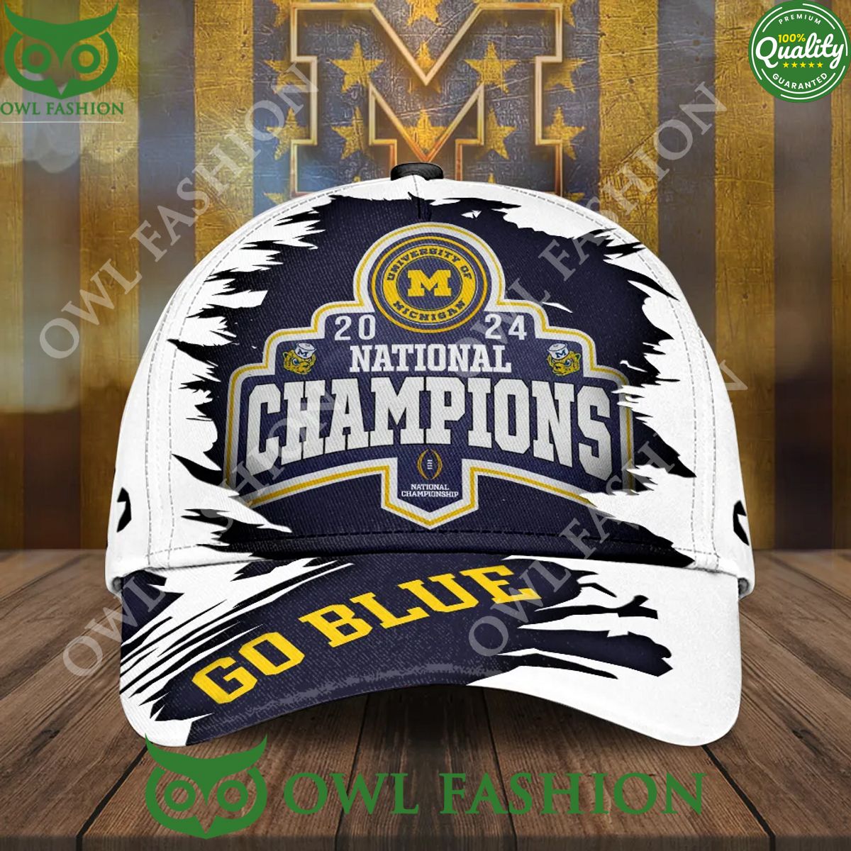 Michigan Wolverines 2024 Go Blue National Champions - Adult & Kids T-Shirts, Sweatshirts & Hoodies apparel design preview 1