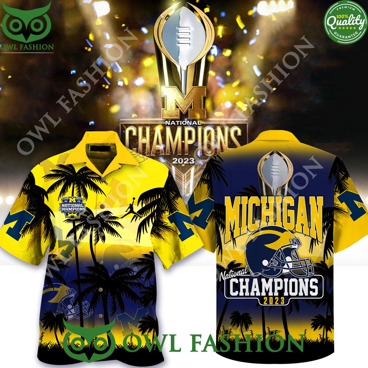 Michigan Wolverines football 2023 NATIONAL CHAMPIONS - Adult & Kids T-Shirts, Sweatshirts & Hoodies apparel design preview 1