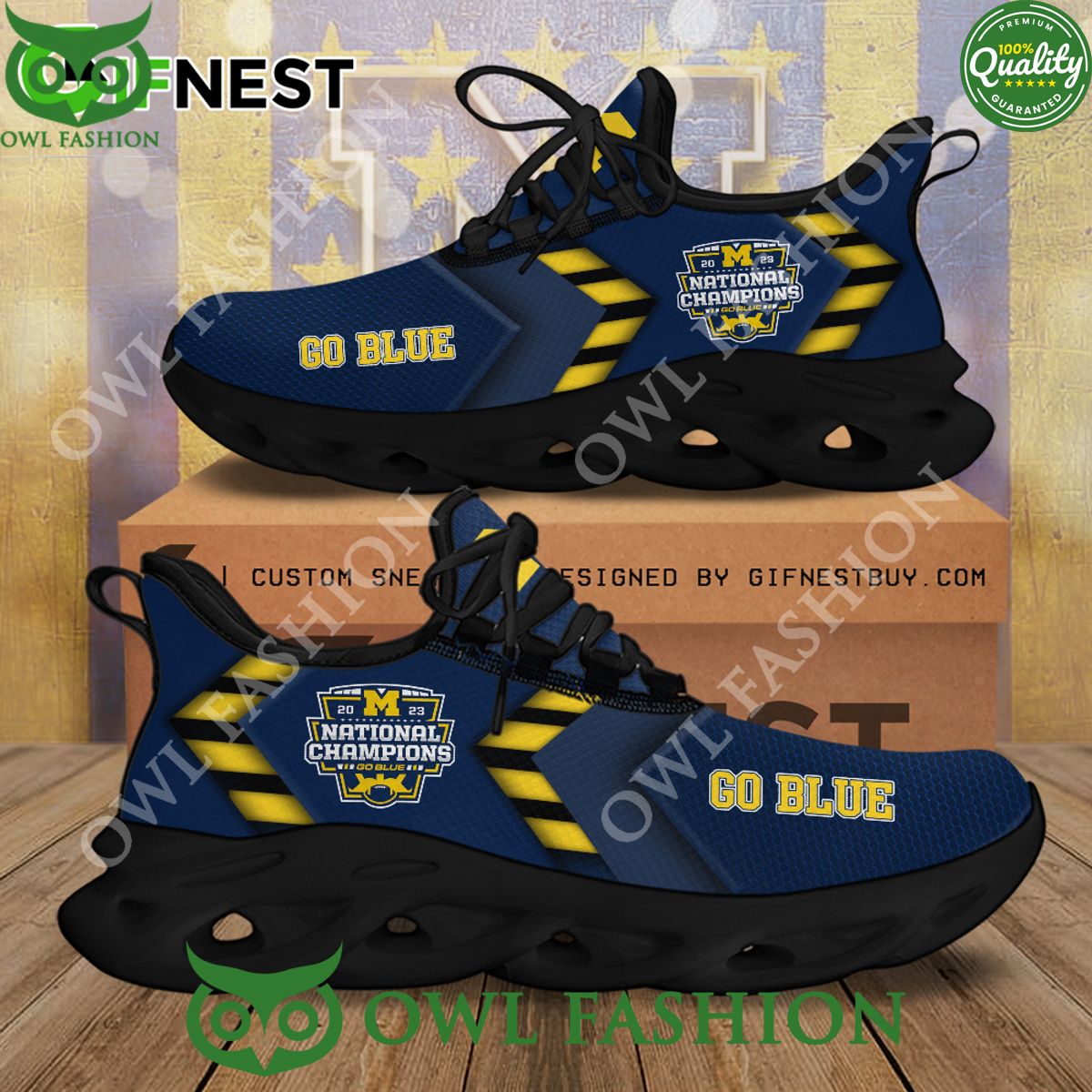 Michigan Wolverines Football Go Blue National - Adult & Kids T-Shirts, Sweatshirts & Hoodies apparel design preview 1