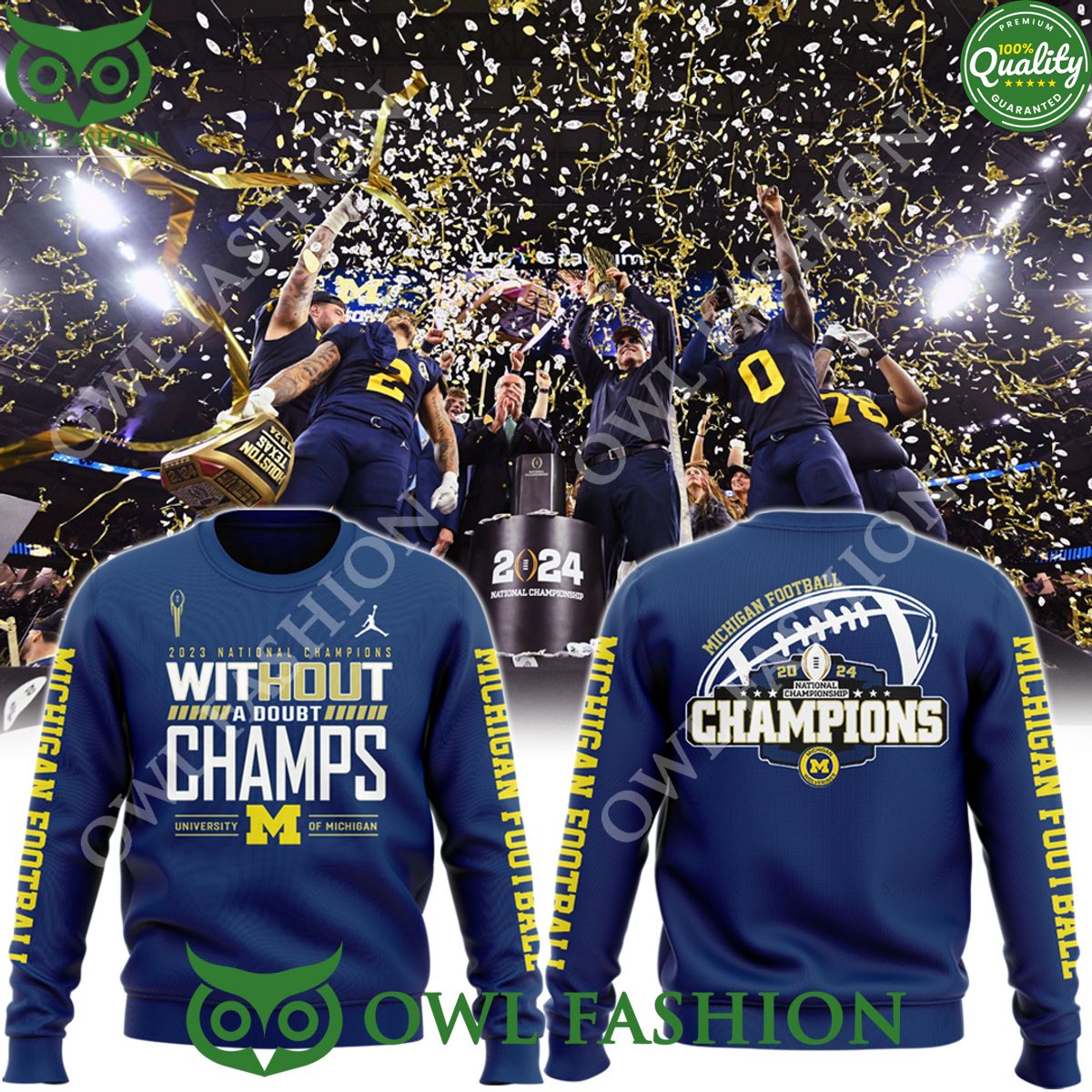 Michigan Wolverines football NATIONAL CHAMPIONSHIP - Adult & Kids T-Shirts, Sweatshirts & Hoodies apparel design preview 1