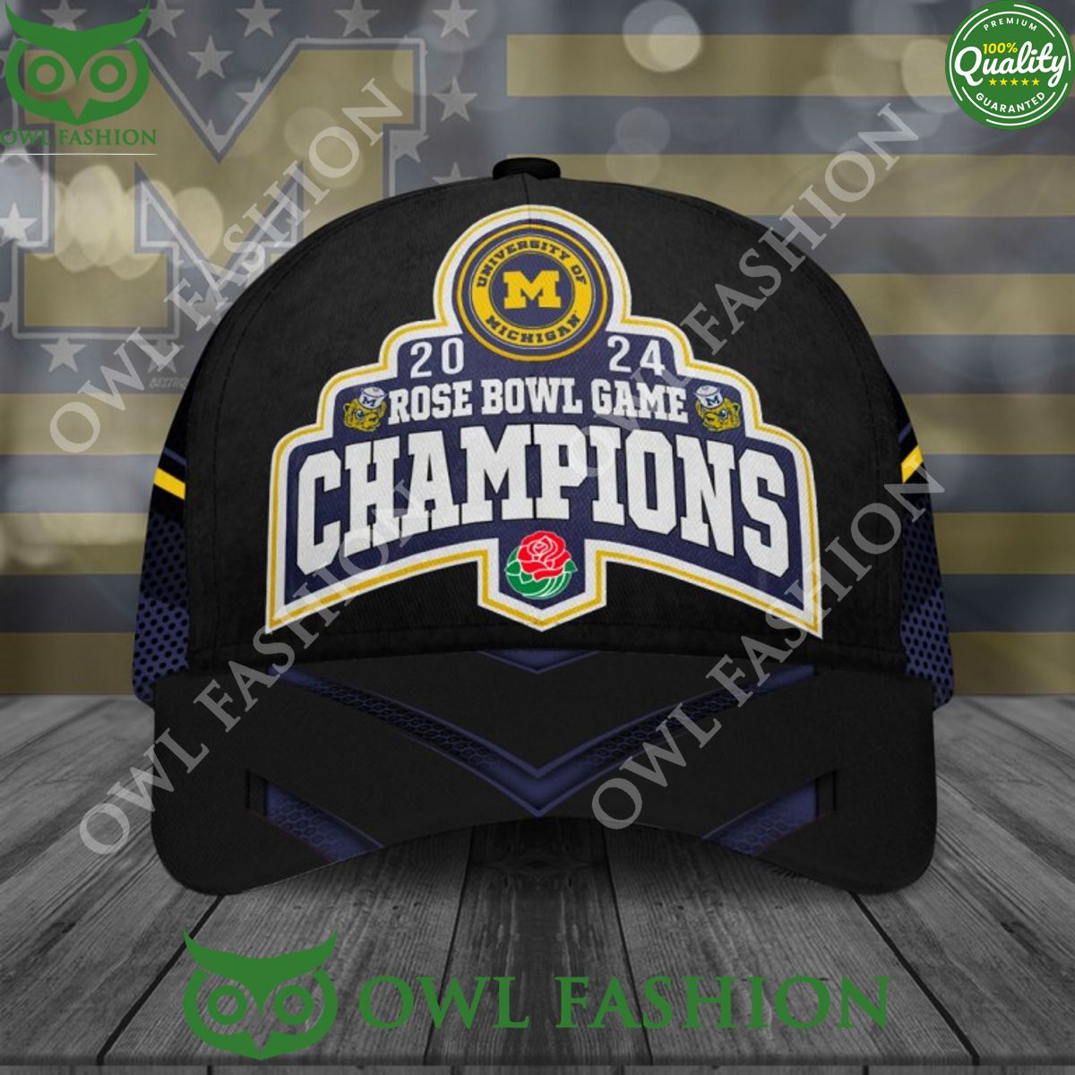 Michigan Wolverines Football Rose bowl game 2024 - Adult & Kids T-Shirts, Sweatshirts & Hoodies apparel design preview 1