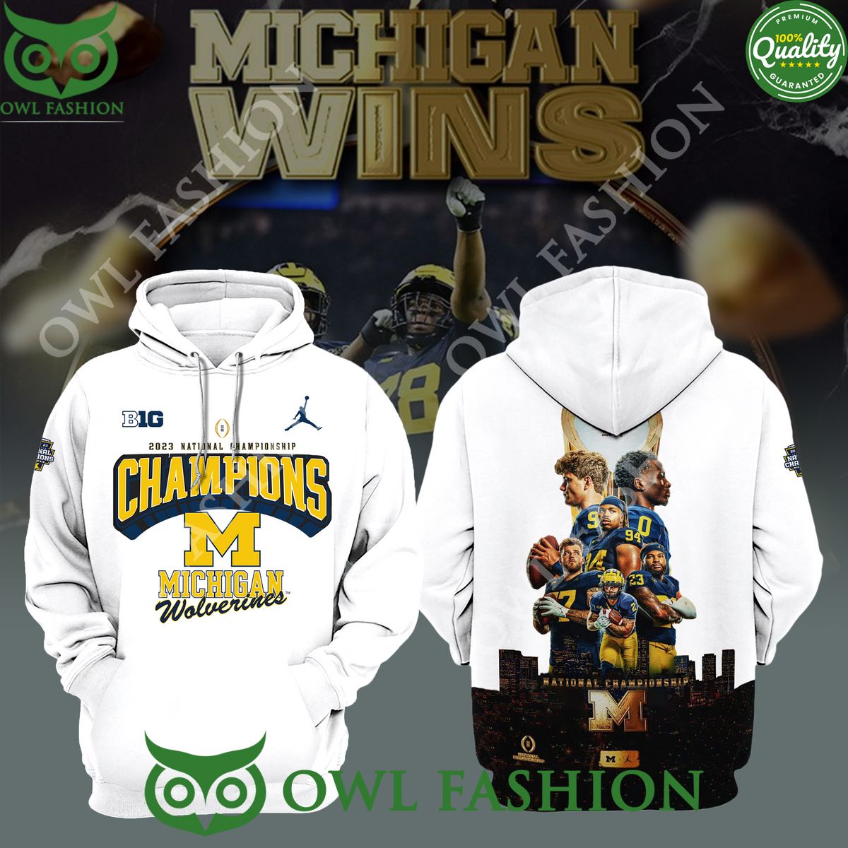 Michigan Wolverines vs Everybody Football National - Adult & Kids T-Shirts, Sweatshirts & Hoodies apparel design preview 1