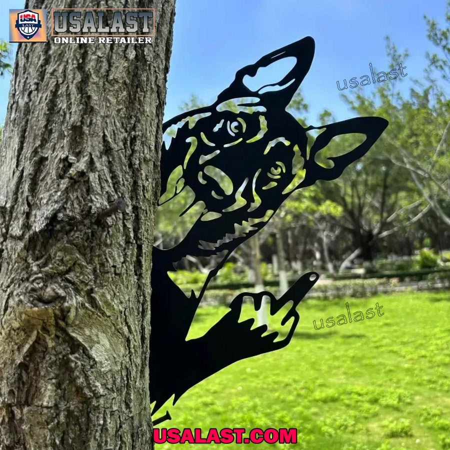 Middle Finger Animal Metal Yard Sign Garden Decor - Adult & Kids T-Shirts, Sweatshirts & Hoodies apparel design preview 1