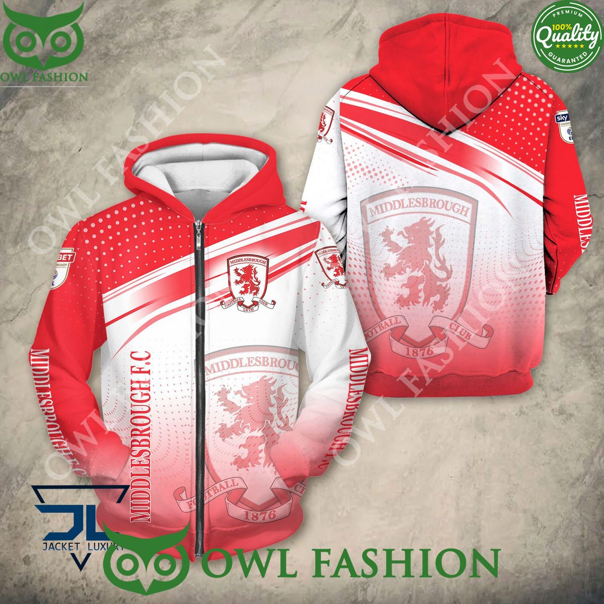 Middlesbrough F.C Football Champion Premium 3D - Adult & Kids T-Shirts, Sweatshirts & Hoodies apparel design preview 1