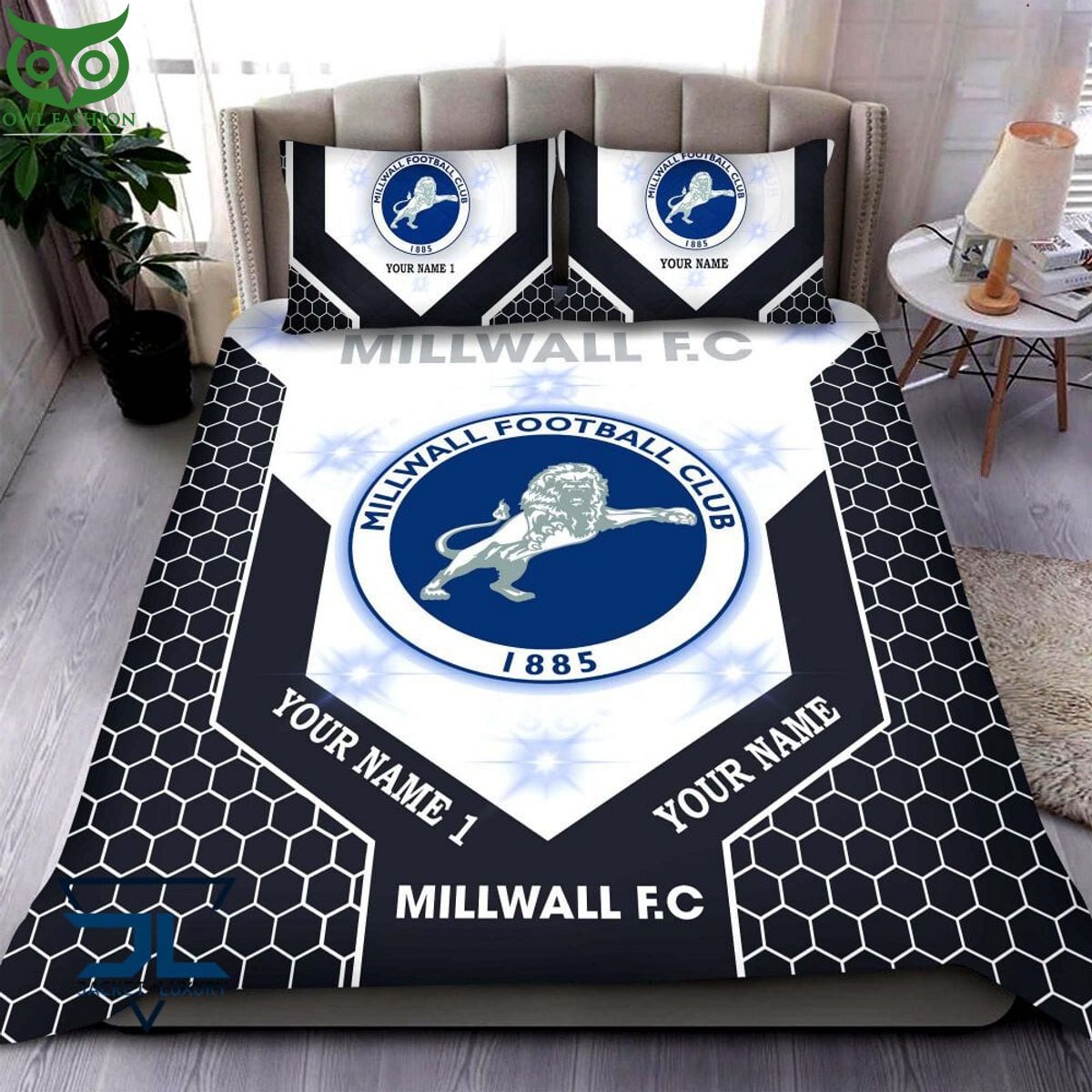 Millwall F.C EFL Champion Customized Bedding Set - Adult & Kids T-Shirts, Sweatshirts & Hoodies apparel design preview 1