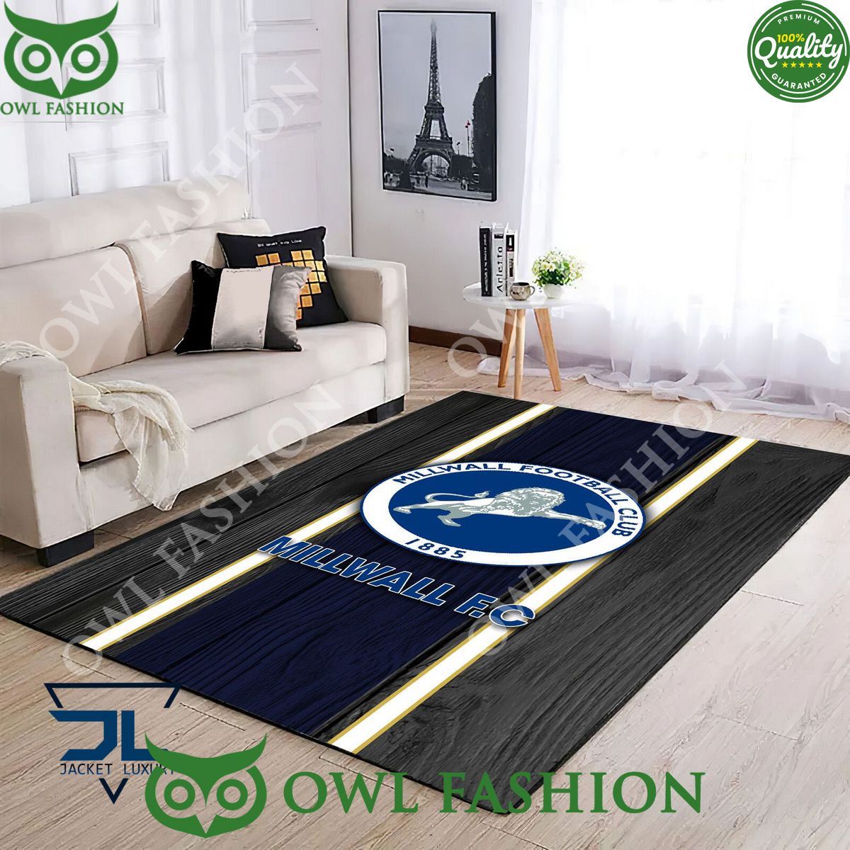 Millwall F.C EFL Football Living room Rug Carpet - Adult & Kids T-Shirts, Sweatshirts & Hoodies apparel design preview 1