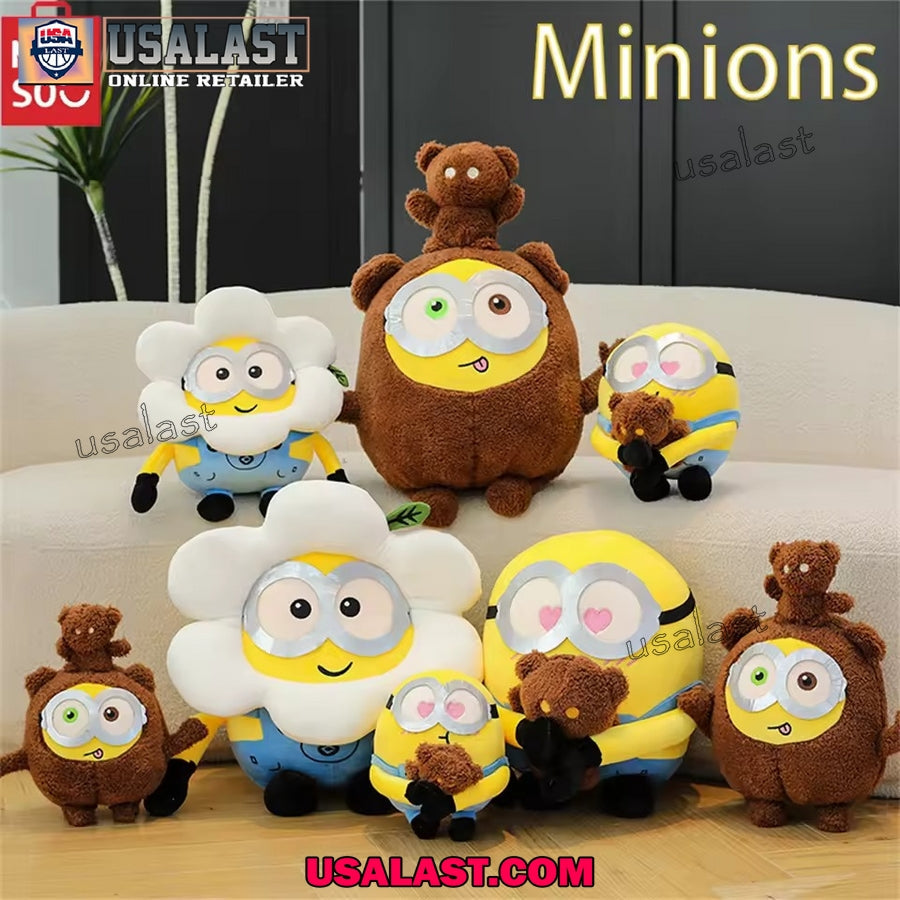 Minion Plush Doll Cute Transformed Cartoon Toy for - Adult & Kids T-Shirts, Sweatshirts & Hoodies apparel design preview 1