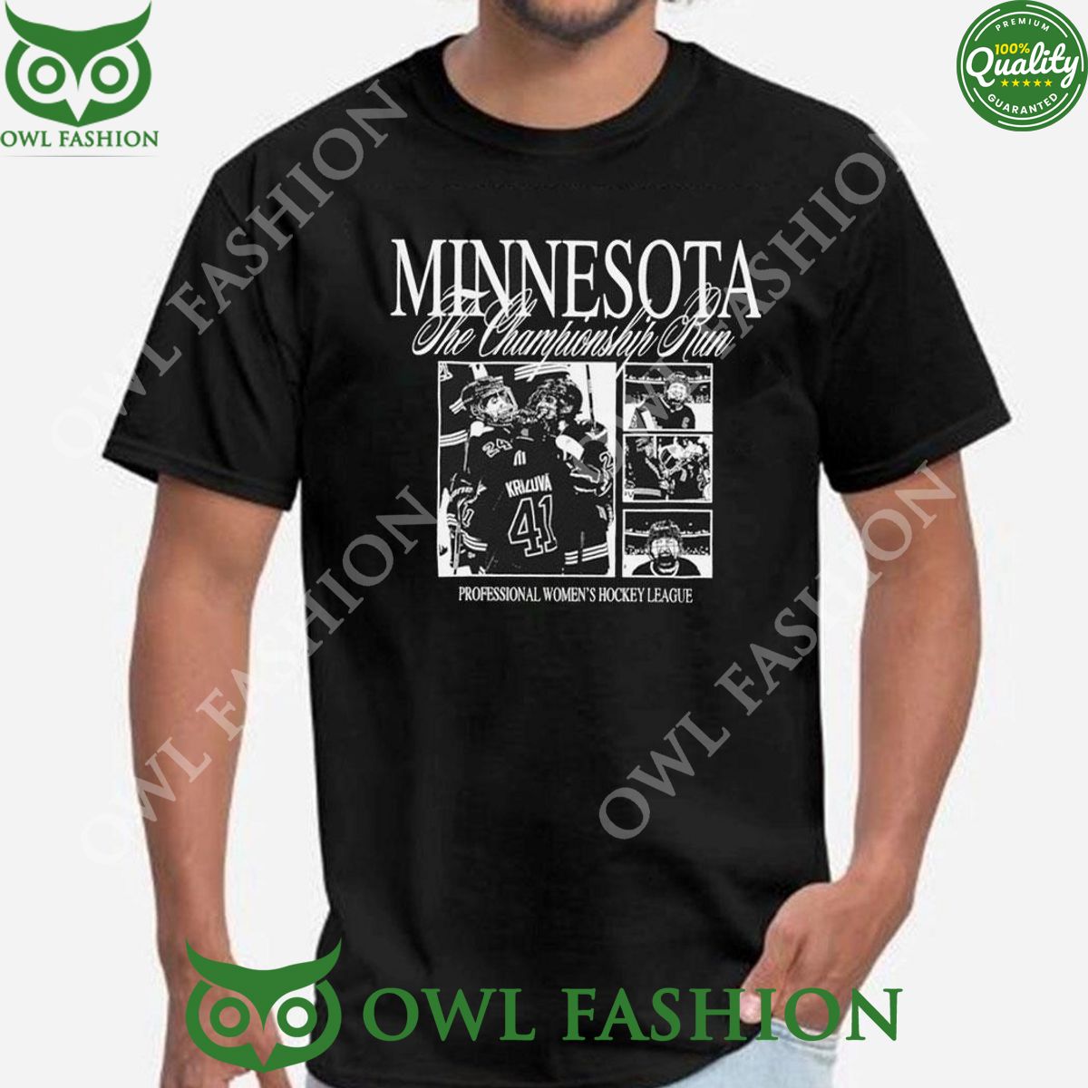Minnesota Pwhl Champions Run 2024 Professional Women - Adult & Kids T-Shirts, Sweatshirts & Hoodies apparel design preview 1
