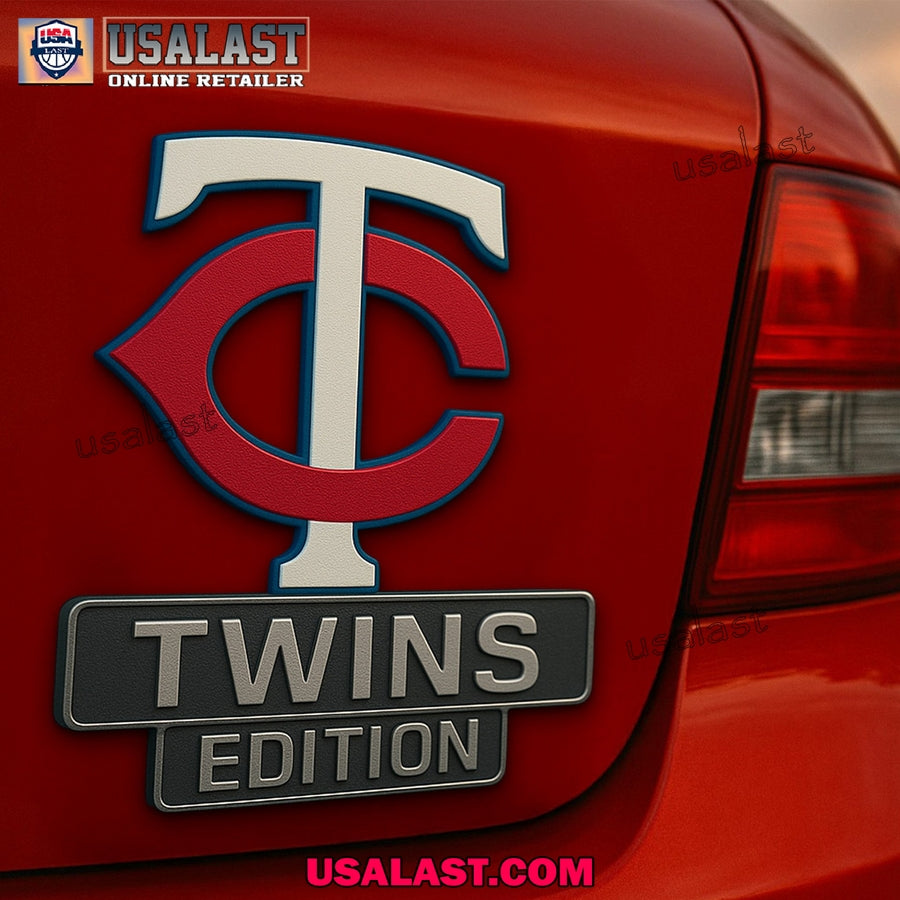Minnesota Twins Car Emblem Custom 3D Badge - Adult & Kids T-Shirts, Sweatshirts & Hoodies apparel design preview 1