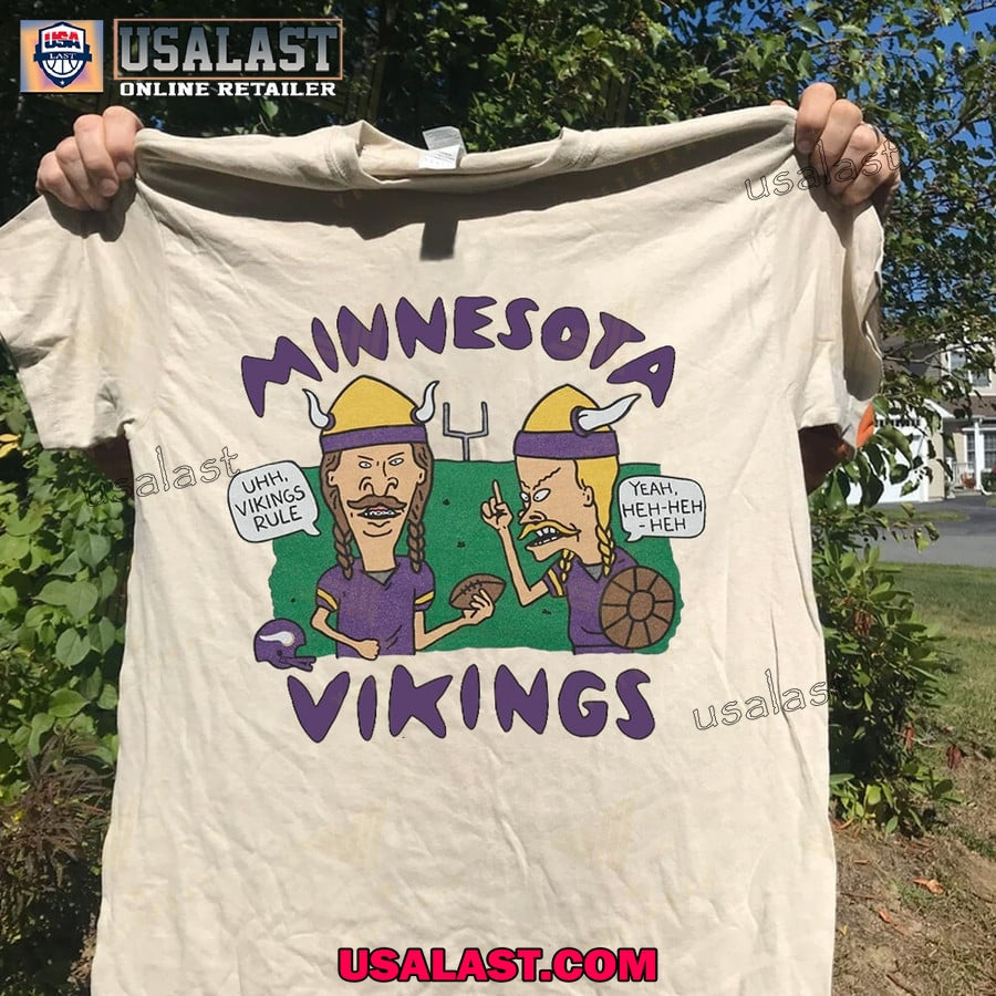 Minnesota Vikings x Beavis and Butthead - Adult & Kids T-Shirts, Sweatshirts & Hoodies apparel design preview 1
