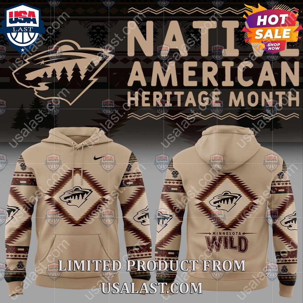 Minnesota Wild NHL Native American Heritage Month - Adult & Kids T-Shirts, Sweatshirts & Hoodies apparel design preview 1
