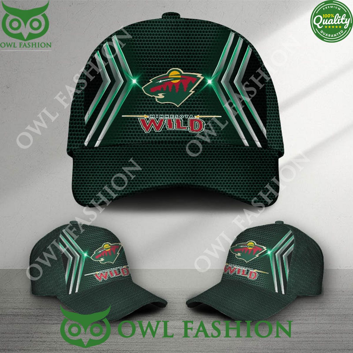 Minnesota Wild Printed NHL Ice Hockey Classic Cap - Adult & Kids T-Shirts, Sweatshirts & Hoodies apparel design preview 1
