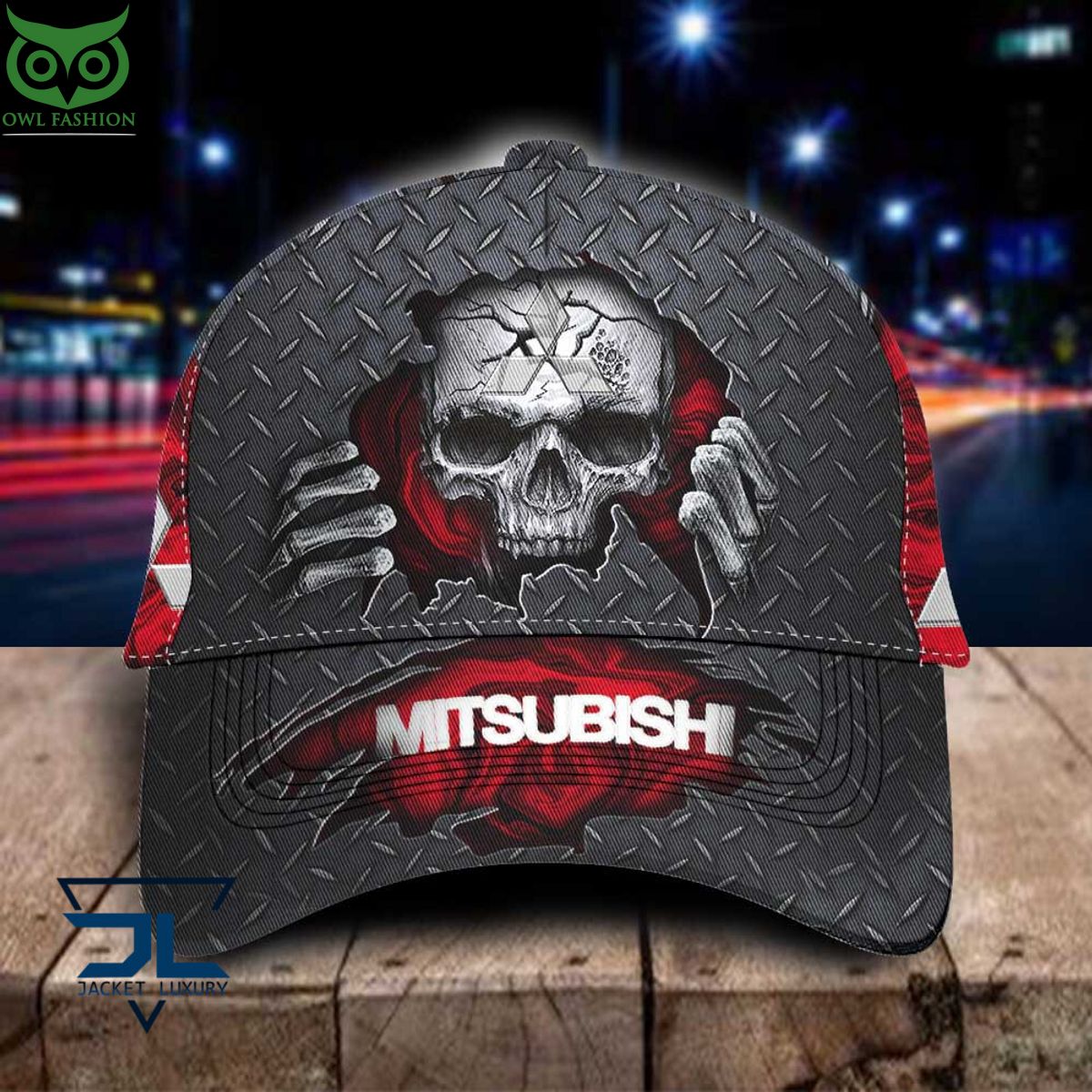 Mitsubishi Car Skull Metal New Classic Cap - Adult & Kids T-Shirts, Sweatshirts & Hoodies apparel design preview 1