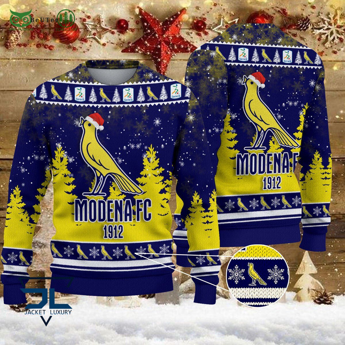 Modena F.C Lega Serie A Champion Ugly Sweater - Adult & Kids T-Shirts, Sweatshirts & Hoodies apparel design preview 1