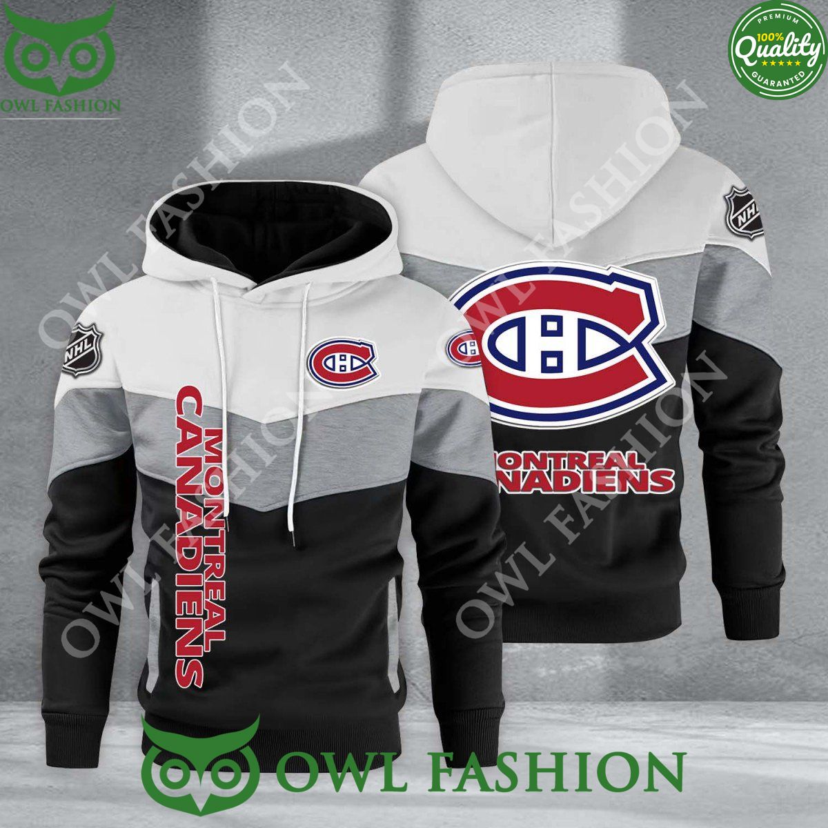 Montreal Canadiens NHL Hockey Black White Printed - Adult & Kids T-Shirts, Sweatshirts & Hoodies apparel design preview 1