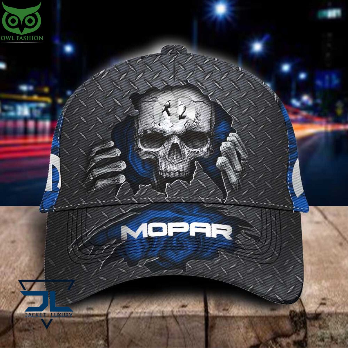 Mopar Car Skull Metal New Classic Cap - Adult & Kids T-Shirts, Sweatshirts & Hoodies apparel design preview 1