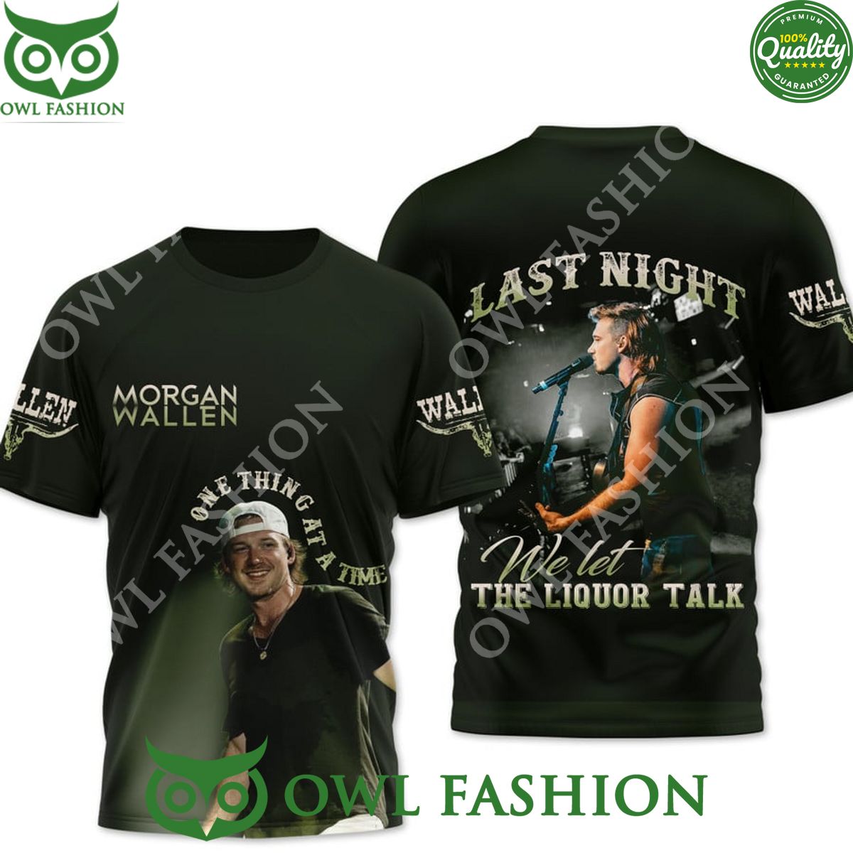 Morgan Wallen one thing at a time last night we let - Adult & Kids T-Shirts, Sweatshirts & Hoodies apparel design preview 1
