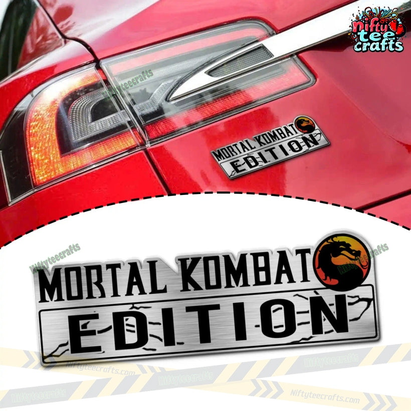 Mortal Kombat Edition Custom 3D Car Badge Sticker - Adult & Kids T-Shirts, Sweatshirts & Hoodies apparel design preview 1