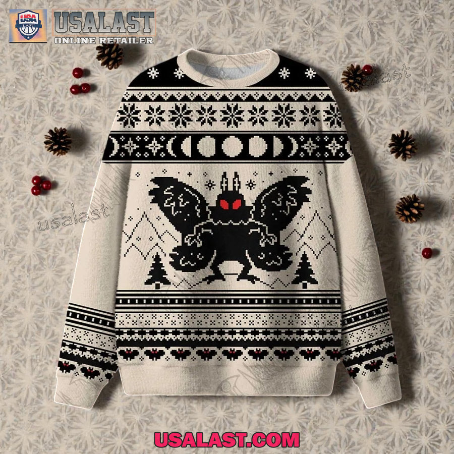 Mothman American Folklore Ugly Christmas Sweater - Adult & Kids T-Shirts, Sweatshirts & Hoodies apparel design preview 1