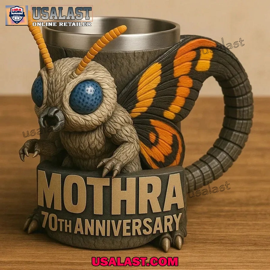 Mothra Monster 70th Anniversary Mug - Adult & Kids T-Shirts, Sweatshirts & Hoodies apparel design preview 1