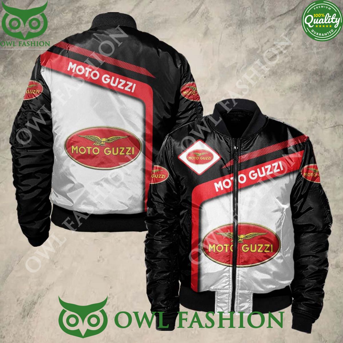 Moto Guzzi Car Bomber Jacket Printed - Adult & Kids T-Shirts, Sweatshirts & Hoodies apparel design preview 1