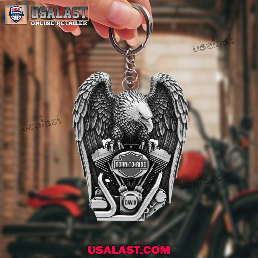 Motorcycle Lover Born To Ride Custom Name Acrylic - Adult & Kids T-Shirts, Sweatshirts & Hoodies apparel design preview 1