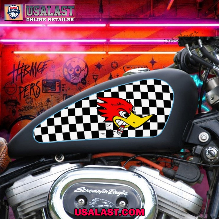 Mr Horsepower Checker Flag Motorcycle Custom Text - Adult & Kids T-Shirts, Sweatshirts & Hoodies apparel design preview 1