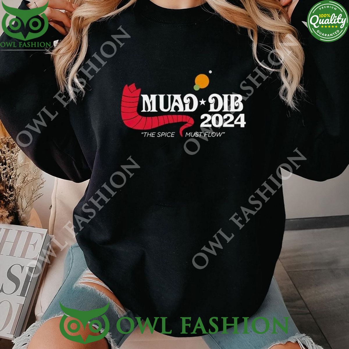 Muad Dib 2024 The Spice Must Flow - Adult & Kids T-Shirts, Sweatshirts & Hoodies apparel design preview 1