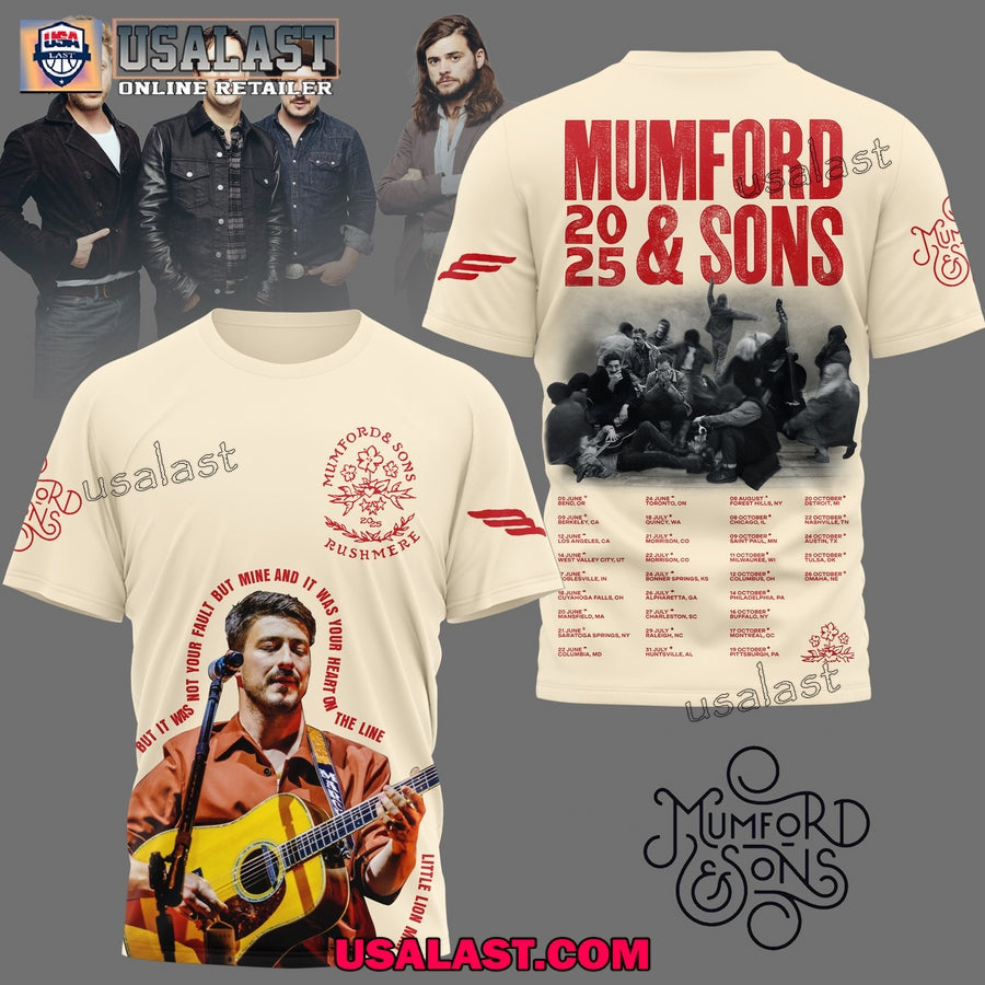 Mumford Sons 2025 Tour Premium 3D - Adult & Kids T-Shirts, Sweatshirts & Hoodies apparel design preview 1