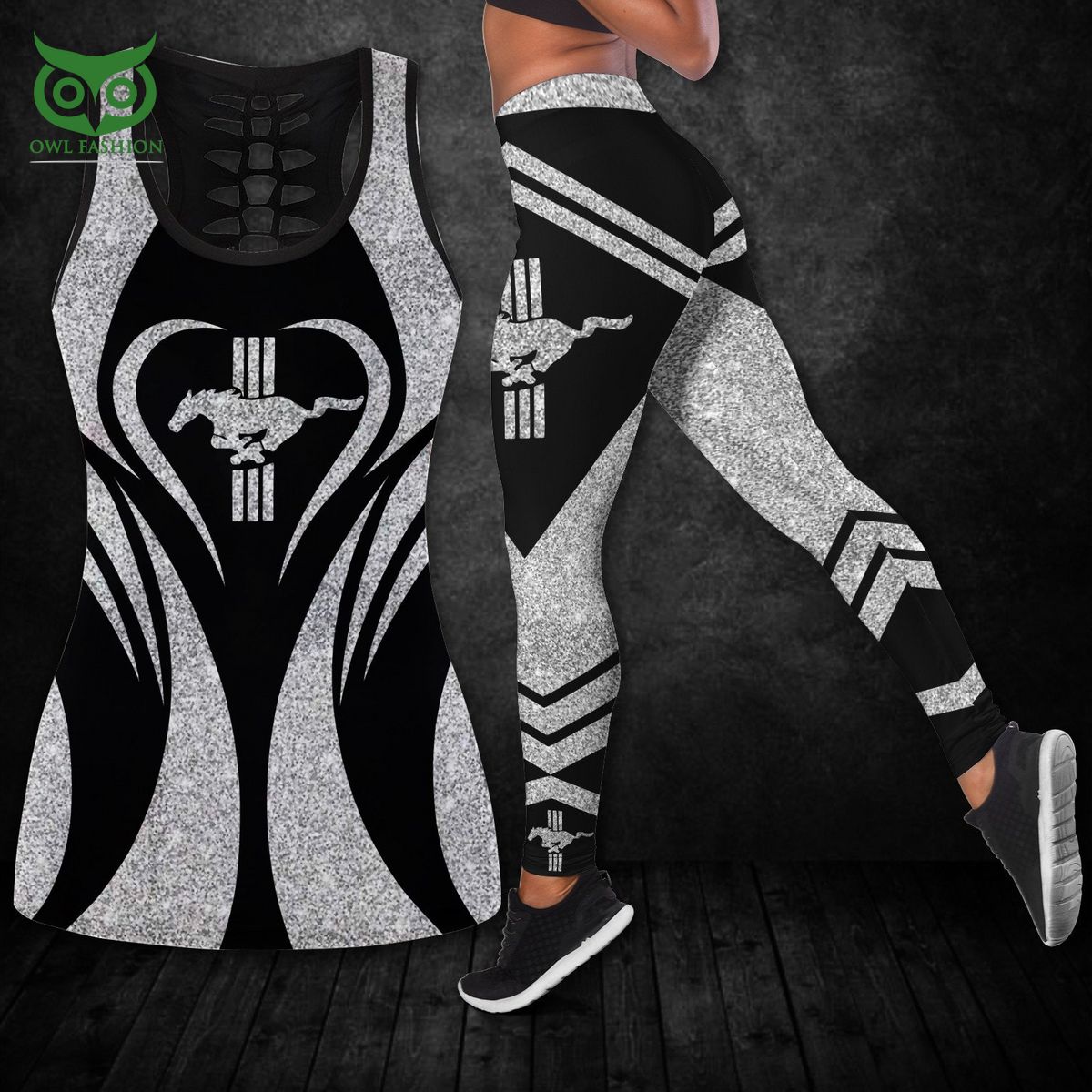 Mustang Car Logo Limited 3D Tanktop Leggings - Adult & Kids T-Shirts, Sweatshirts & Hoodies apparel design preview 1