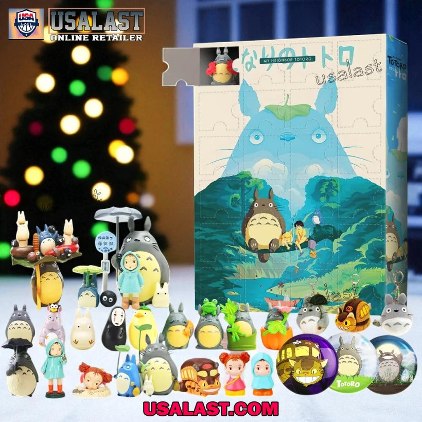 My Neighbor Is Totoro Advent Calendar 2025 Mountain - Adult & Kids T-Shirts, Sweatshirts & Hoodies apparel design preview 1
