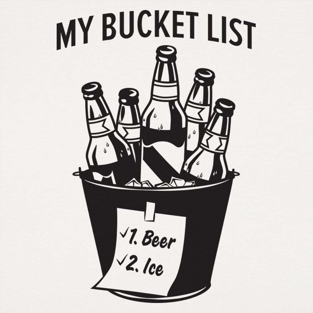 My Bucket List - Adult & Kids T-Shirts, Sweatshirts & Hoodies apparel design preview 1