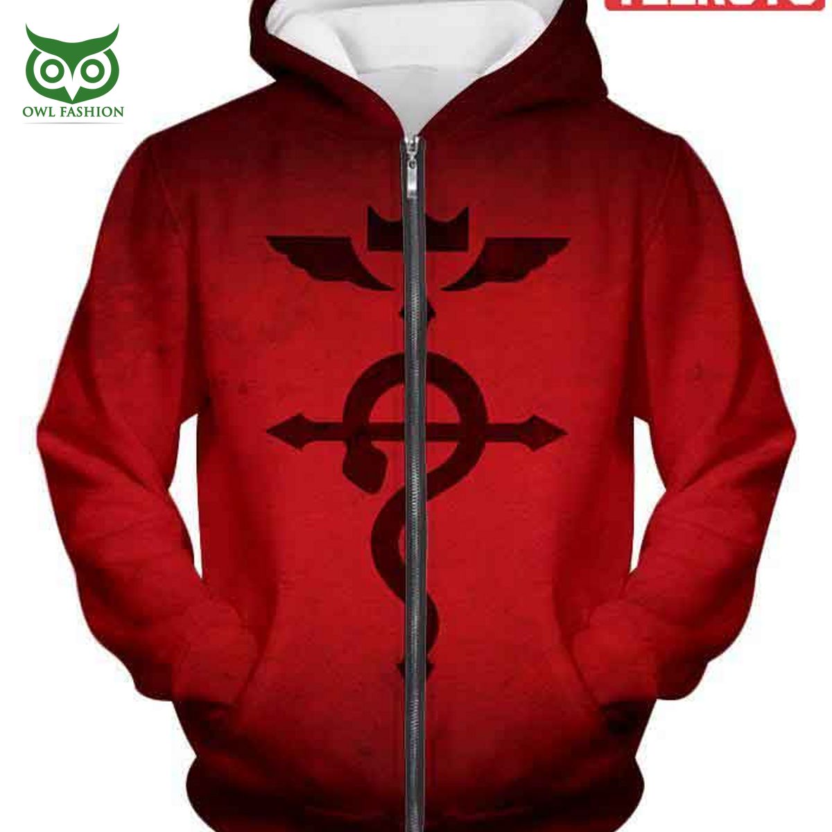 Mystical Alchemical Symbol Flamel Red Fullmetal - Adult & Kids T-Shirts, Sweatshirts & Hoodies apparel design preview 1