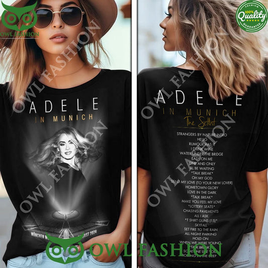 Adele In Munich World Tour List Song 3D - Adult & Kids T-Shirts, Sweatshirts & Hoodies apparel design preview 1
