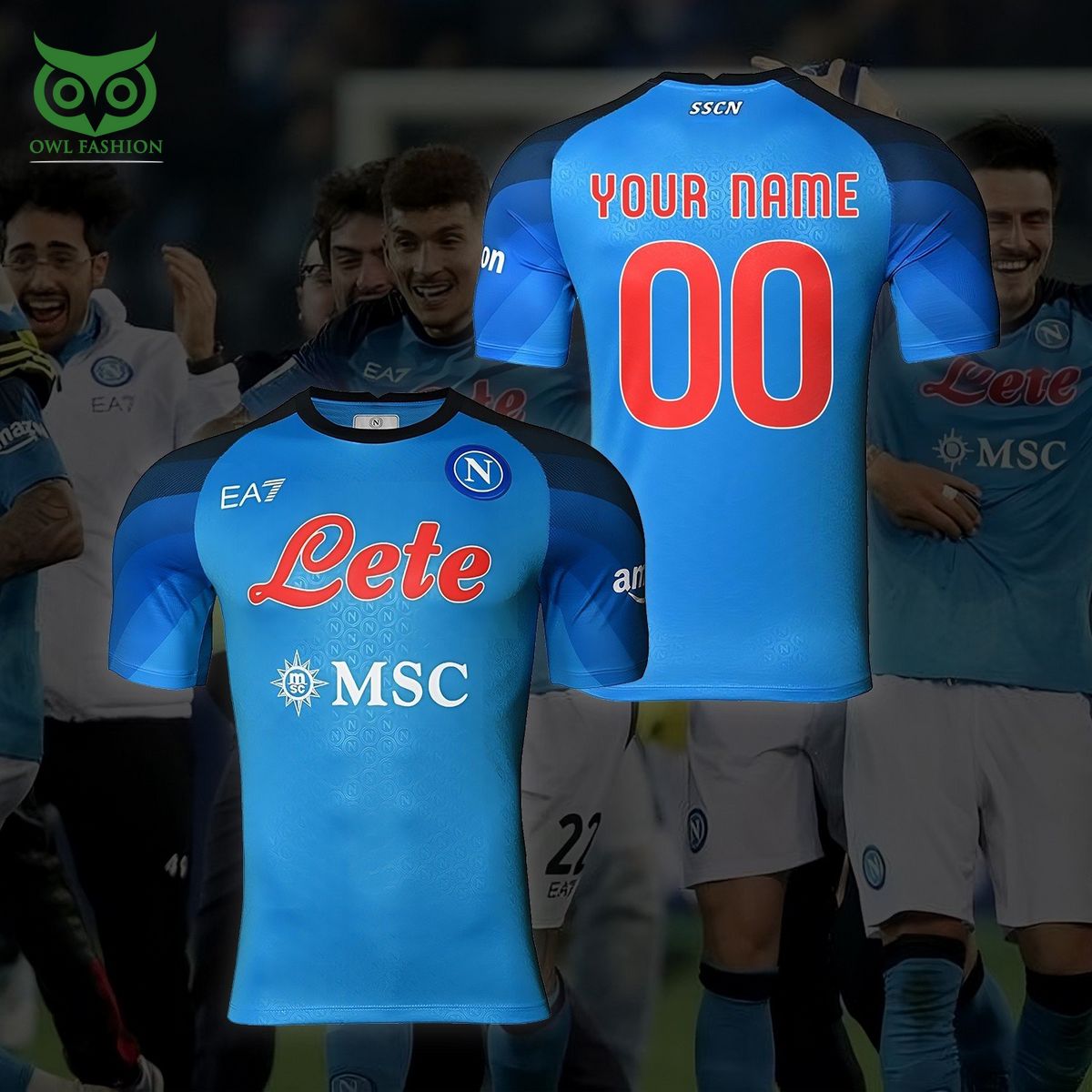 Napoli Champions UEFA 2023 Customized 3D - Adult & Kids T-Shirts, Sweatshirts & Hoodies apparel design preview 1