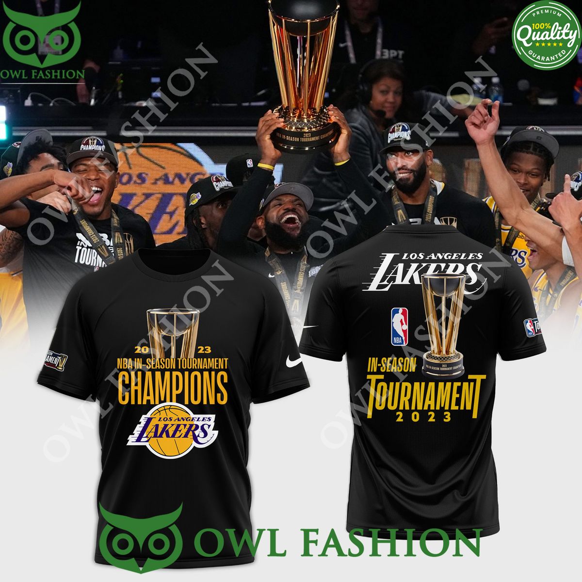 NBA In season tournament 2023 Los Angeles Lakers - Adult & Kids T-Shirts, Sweatshirts & Hoodies apparel design preview 1