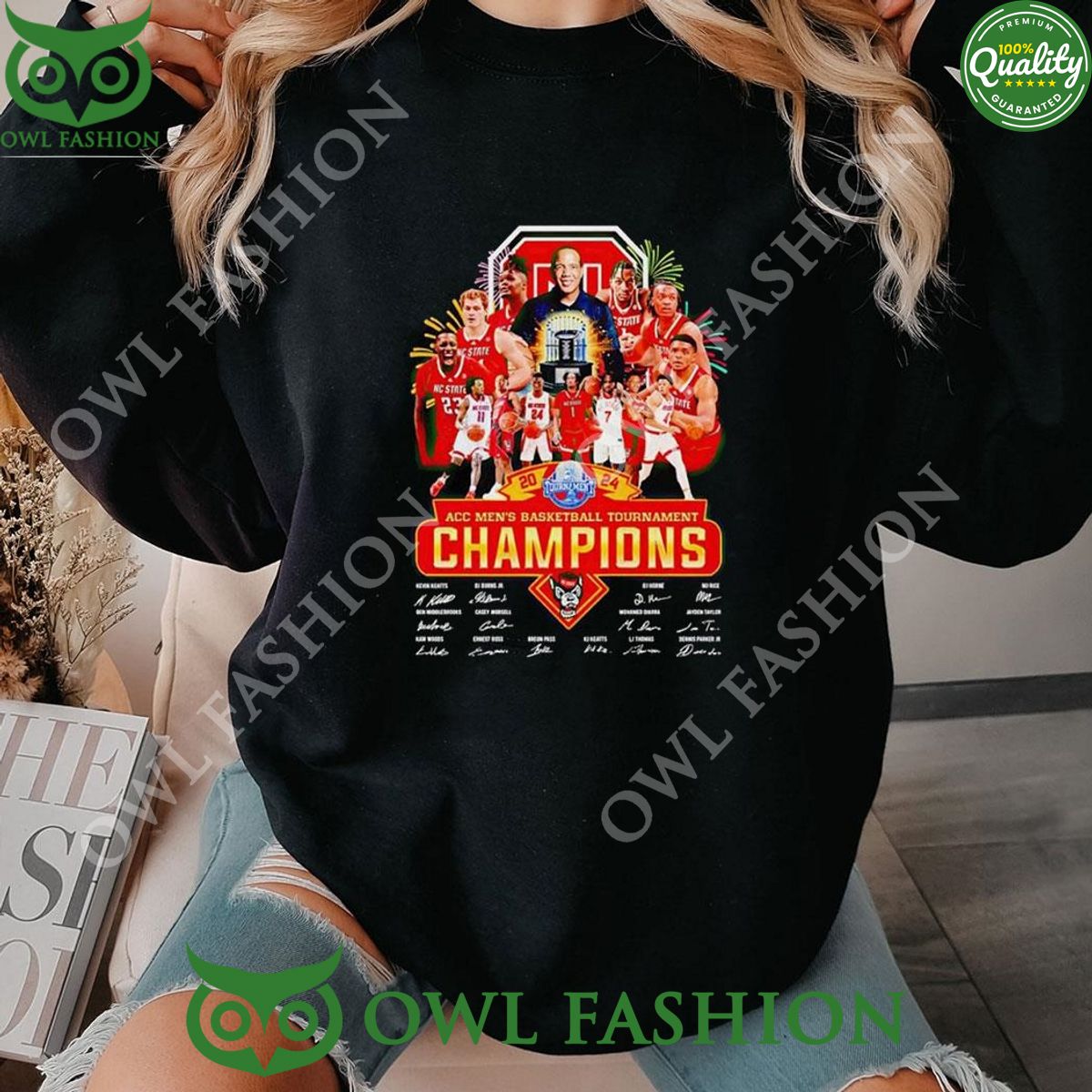 Nc State Wolfpack 2024 Accbasketball Tournament - Adult & Kids T-Shirts, Sweatshirts & Hoodies apparel design preview 1