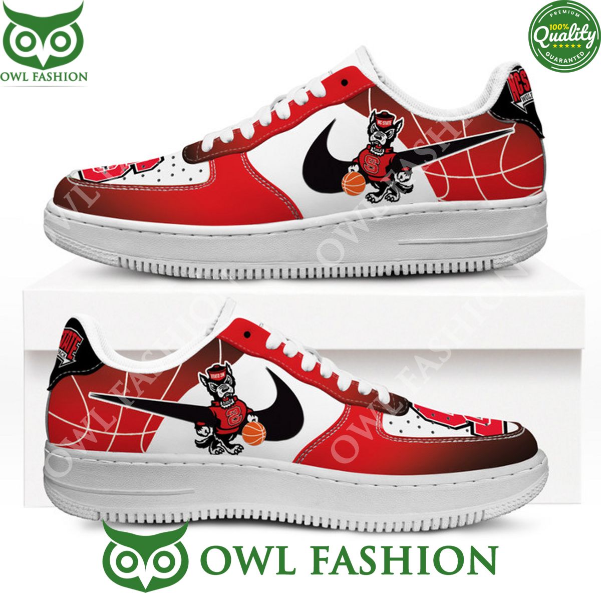 NC State WolfPack mens basketball Naf shoes Air Force - Adult & Kids T-Shirts, Sweatshirts & Hoodies apparel design preview 1