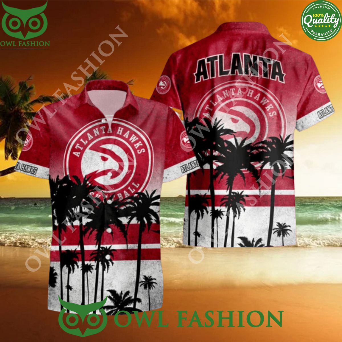 NCAA Championship Atlanta Hawks Premium 2024 Hawaiian - Adult & Kids T-Shirts, Sweatshirts & Hoodies apparel design preview 1