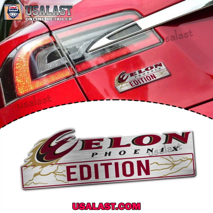 NCAA Elon Phoenix Car Emblem Custom 3D Badge - Adult & Kids T-Shirts, Sweatshirts & Hoodies apparel design preview 1