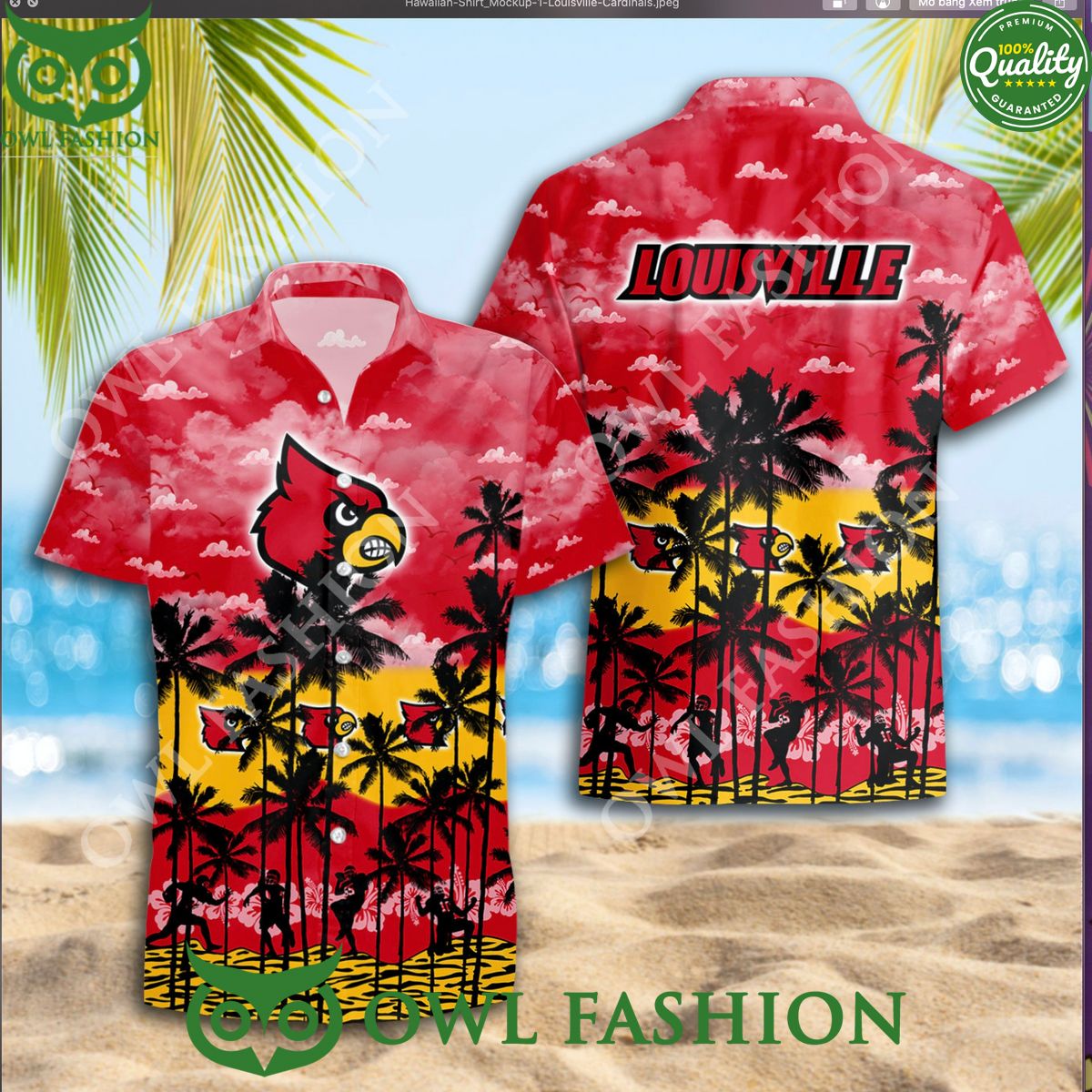 NCAA Louisville Cardinals Fan Designed Summer 2024 - Adult & Kids T-Shirts, Sweatshirts & Hoodies apparel design preview 1