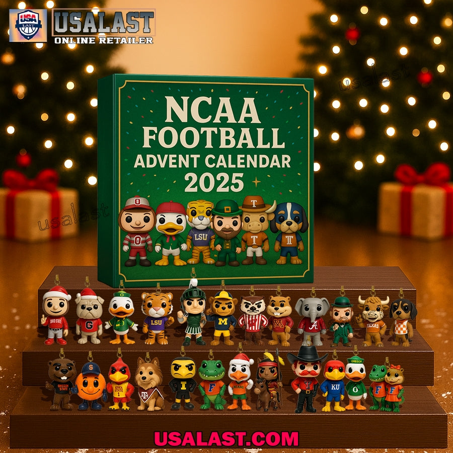 NCAA Mascots Advent Calendar 2025 - Adult & Kids T-Shirts, Sweatshirts & Hoodies apparel design preview 1