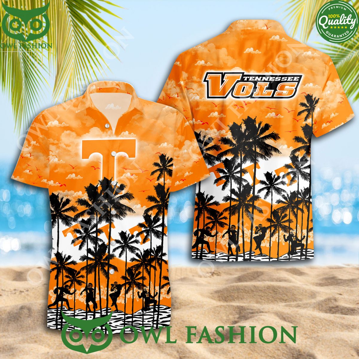 NCAA Tennessee Volunteers Hawaiian Fan Designed - Adult & Kids T-Shirts, Sweatshirts & Hoodies apparel design preview 1