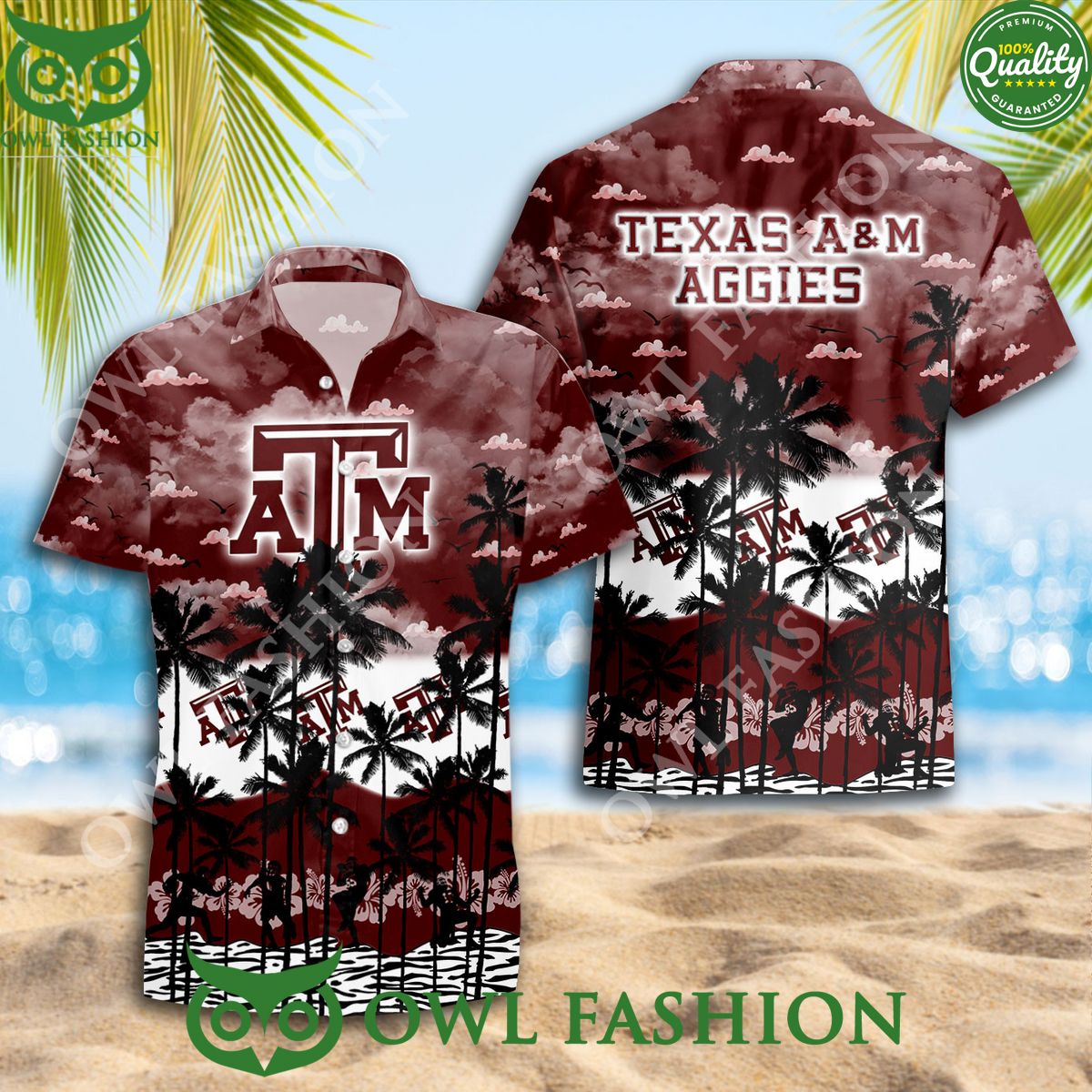 NCAA Texas A&M Hawaiian Special Version Trending - Adult & Kids T-Shirts, Sweatshirts & Hoodies apparel design preview 1
