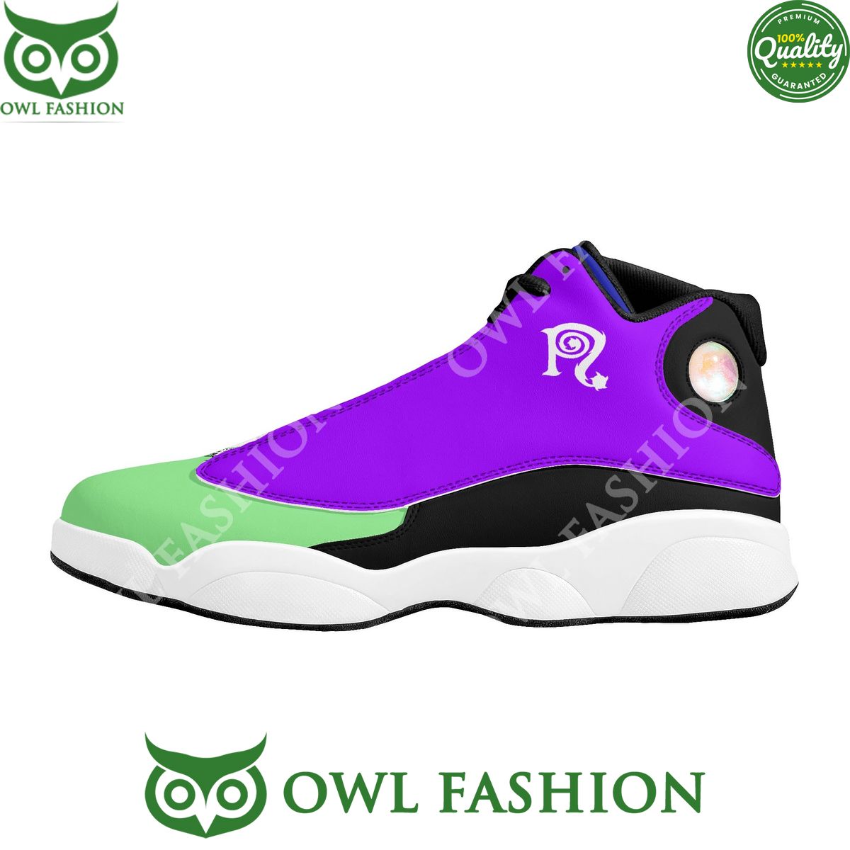 Necro Dope6 Green Purple Mens Basketball Sneakers - Adult & Kids T-Shirts, Sweatshirts & Hoodies apparel design preview 1