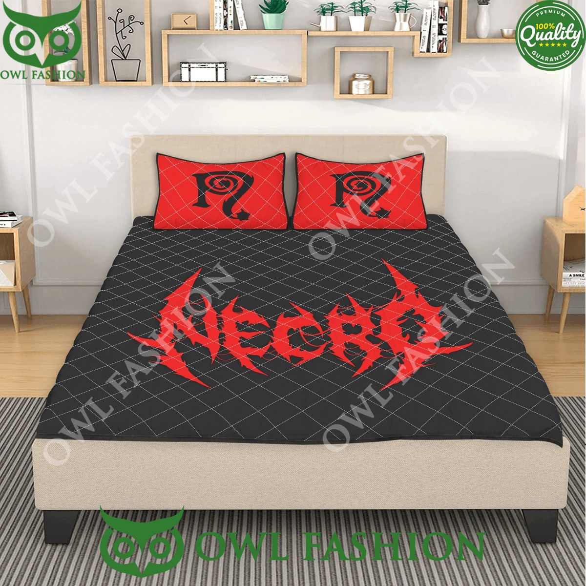 Necro Quilt Bed Set - Adult & Kids T-Shirts, Sweatshirts & Hoodies apparel design preview 1