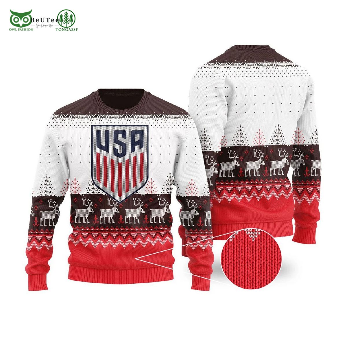 New 2022 FOX Soccer World Cup Ugly Sweater - Adult & Kids T-Shirts, Sweatshirts & Hoodies apparel design preview 1